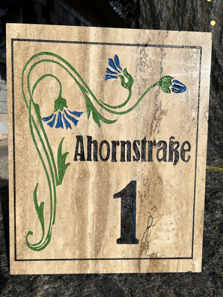 Naturstein-Straßenschild RTP